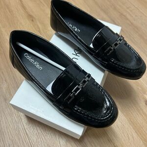 Calvin Klein Glossy Black Loafers